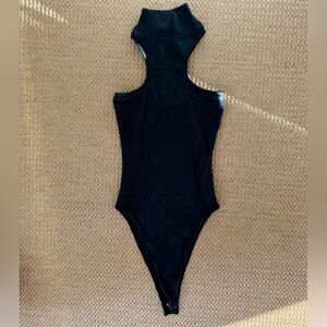 Zara Black Asymmetrical  Bodysuit